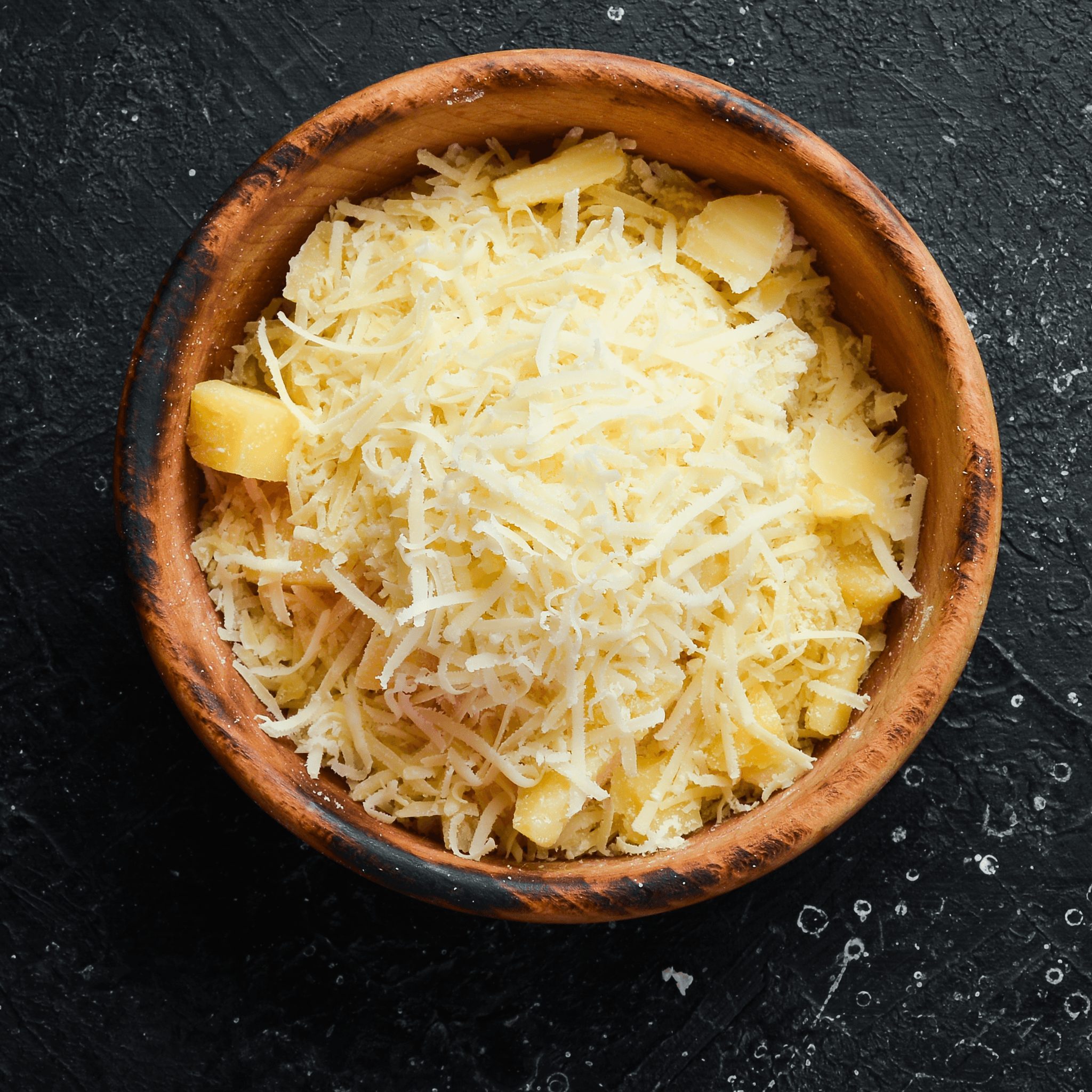 Side Shaved Parmesan Cheese.