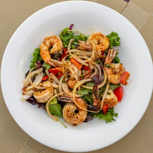 Jumping Shrimp Salad.