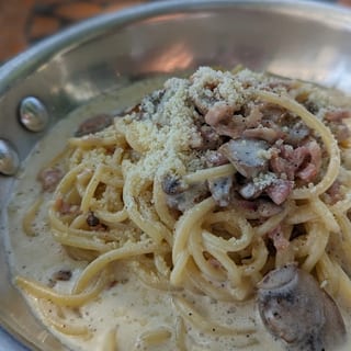 Tray of Spaghetti Carbonara