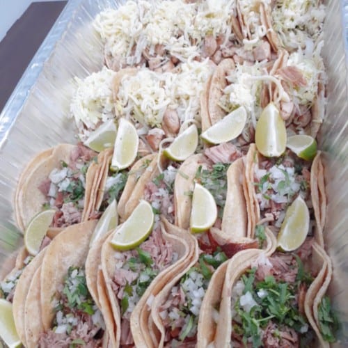 12 Soft Tacos Tray (2 Meat Option).