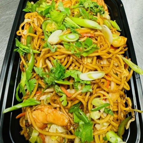 Chow Mein Meat Combo.