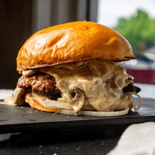 Swiss Mushroom Burger