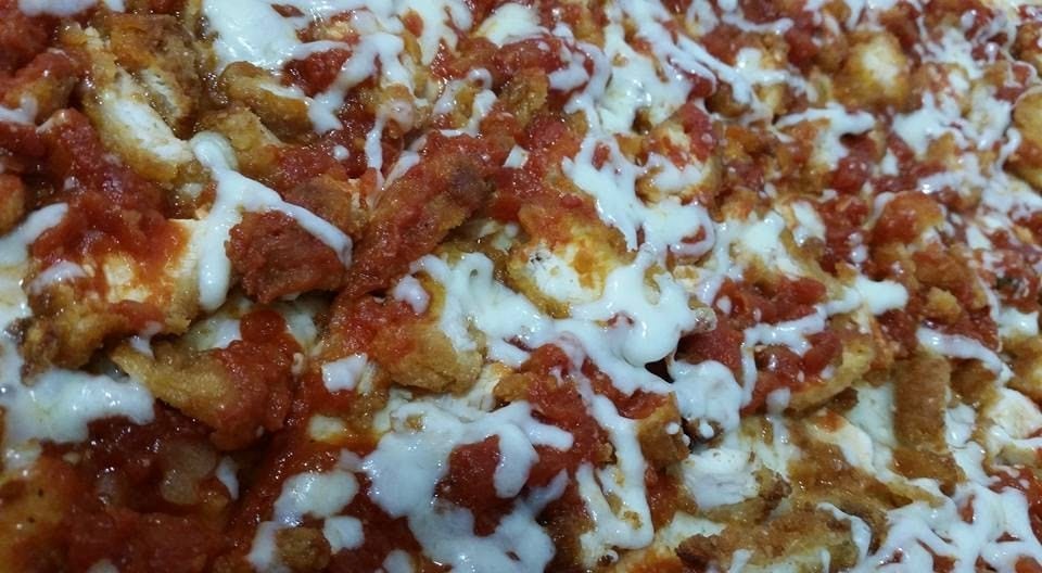 Chicken Parm Pizza.