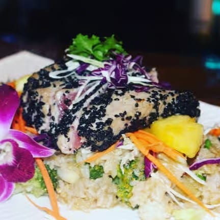 Seared Rare Ahi Tuna.