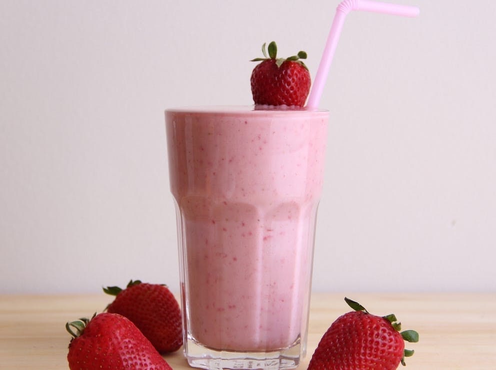 Strawberry Banana Smoothie.