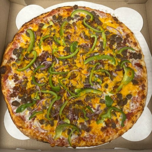 Bacon Cheddar Burger Pizza (16").