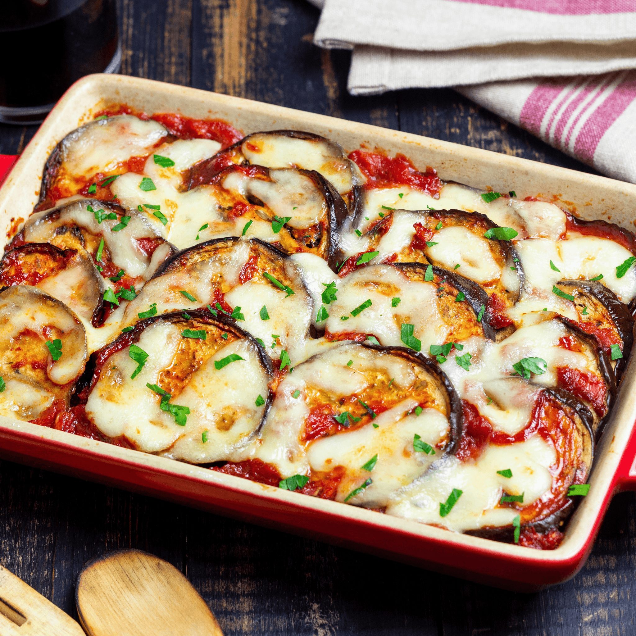 Eggplant Parmigiana.