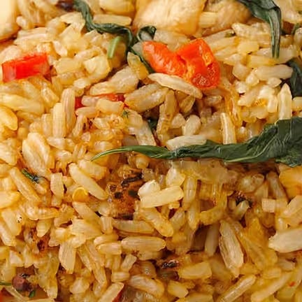 Spicy Basil Fried Rice.