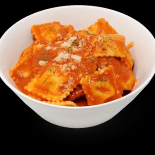 Ravioli w/ Meat Sauce.