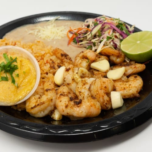 Shrimp Al mojo de Ajo.