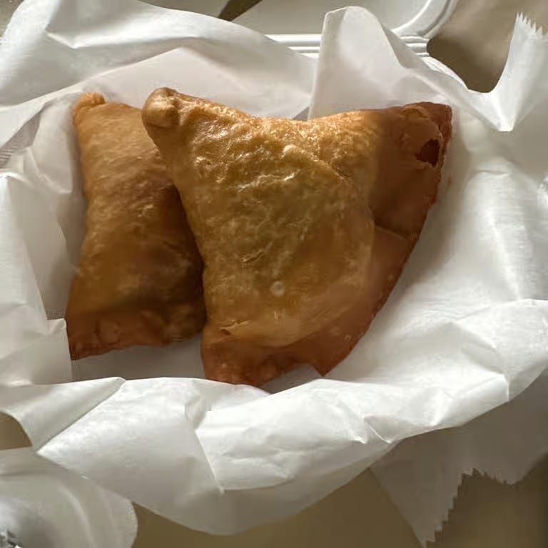 Vegetable samosa.