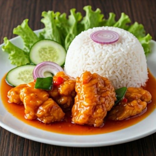 Sweet and Sour Chicken.
