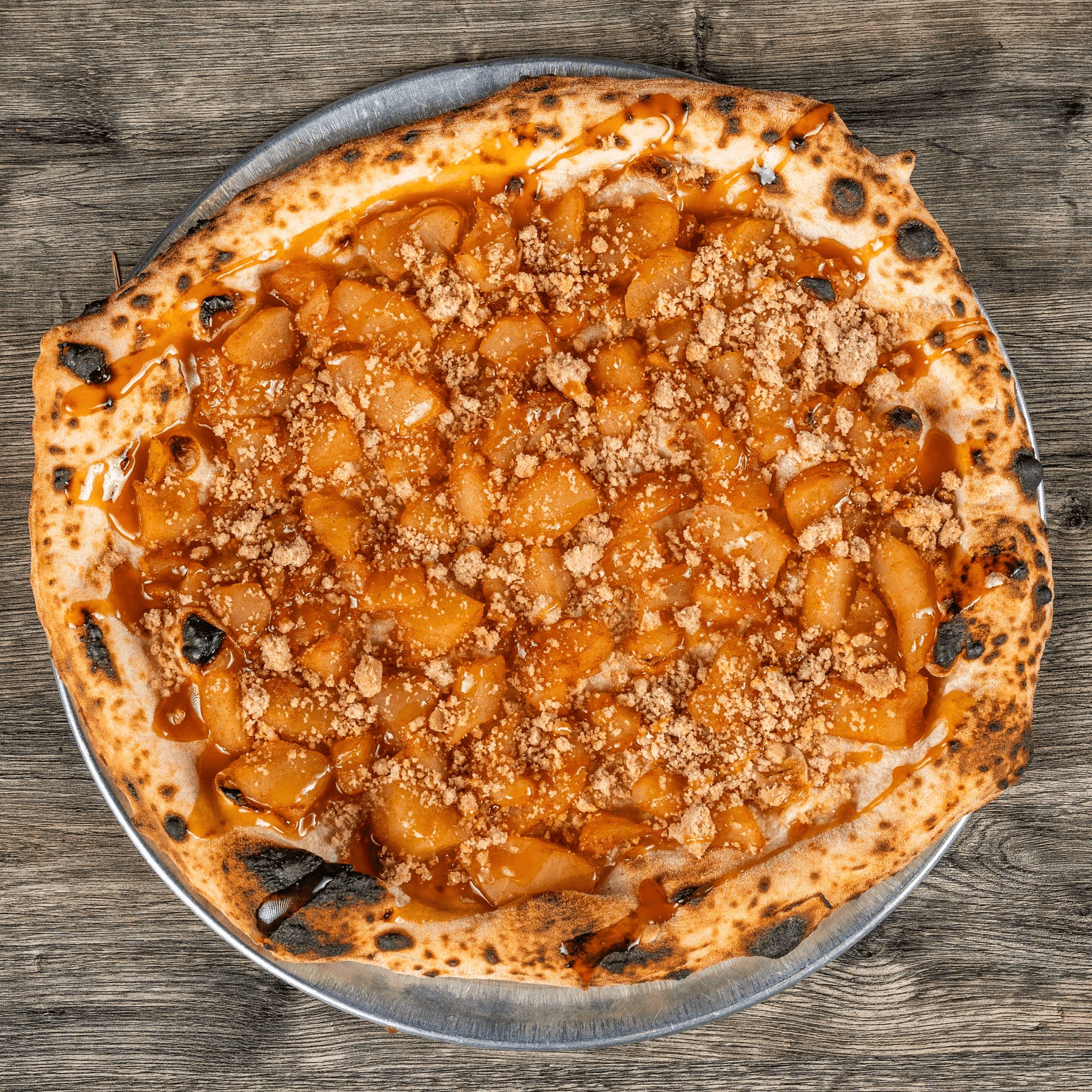 Apple Crumb Pizza.