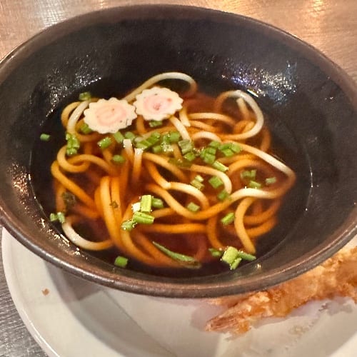 Tempura Shrimp Udon.