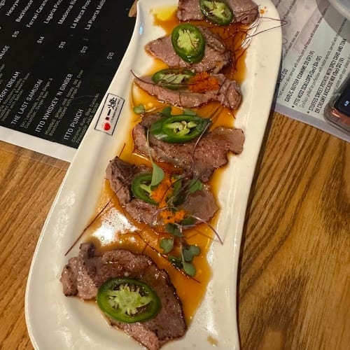 Beef Jalapeno Tataki.