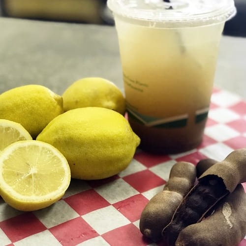 Freshly Squeezed Tamarind Lemonade.