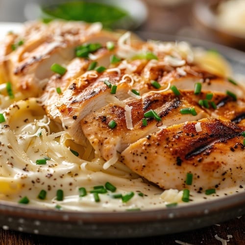 Chicken Alfredo.