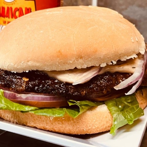 Jerk Chicken Breast Sandwich.