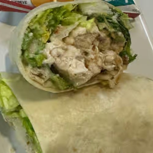 Grilled Chicken Caesar Wrap.