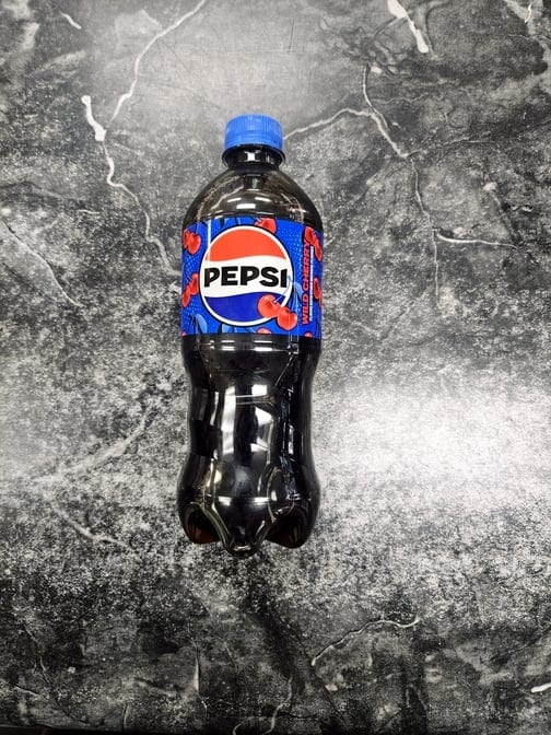 Cherry Pepsi 20oz Bottle.