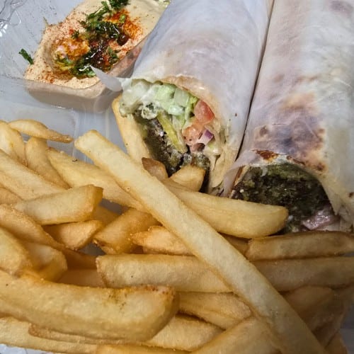 Falafel Wrap Combo.