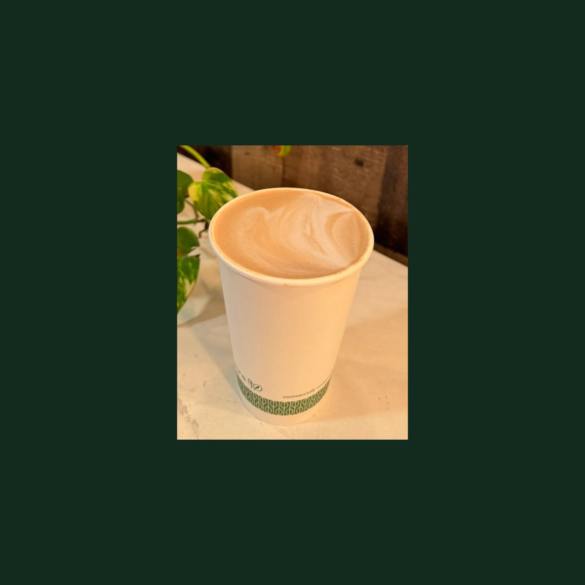 A hot brewed coffee.