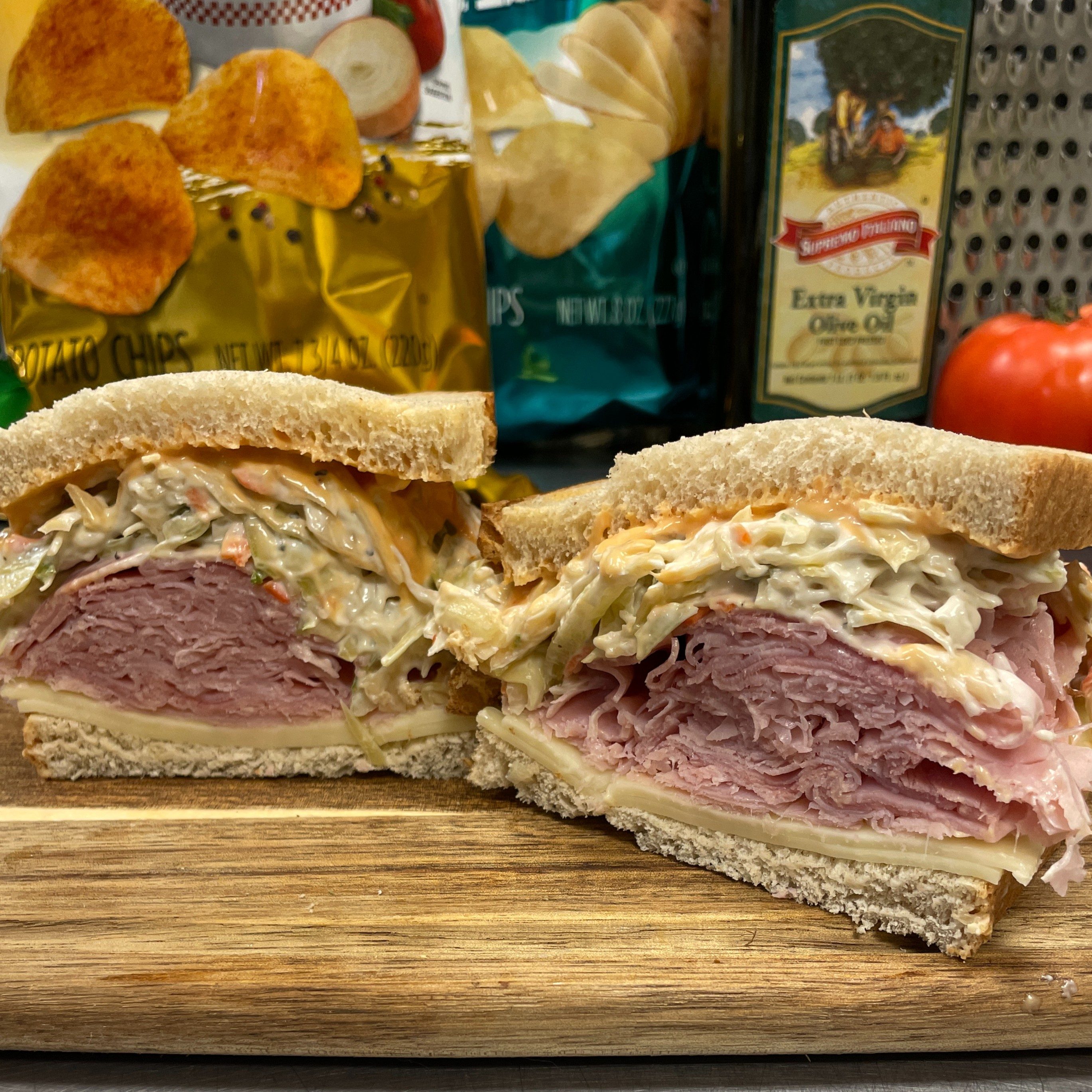 Ham and Swiss  Sloppy Joe.