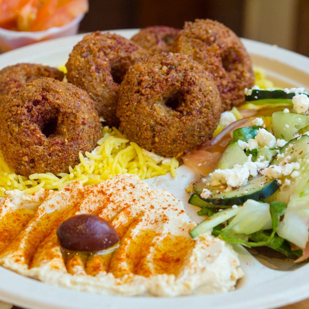 Vegetarian Falafel Plate.