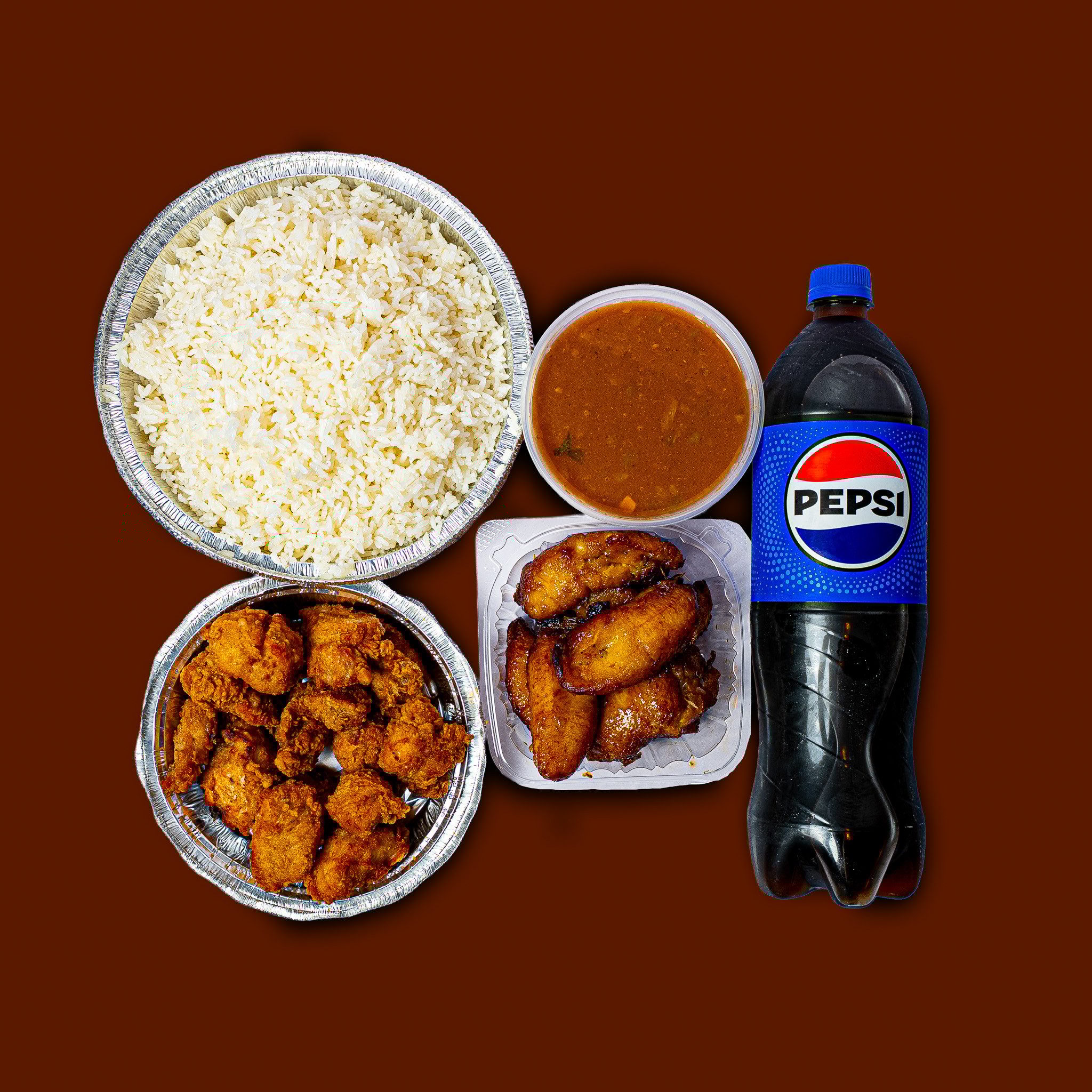 Combo# 4. Chicharron De Pollo Sin Hueso Combo.