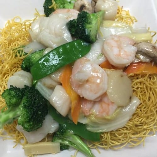 Hong Kong Seafood Chow Mein.