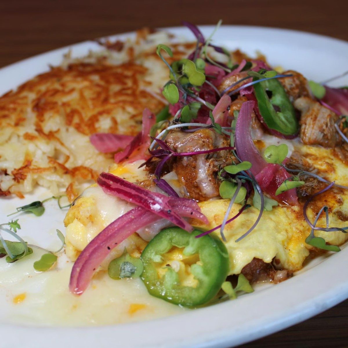 Chilaquiles Yucatán Omelette.