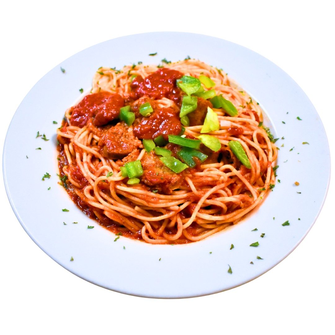 Spaghetti, Sausage, & Peppers.