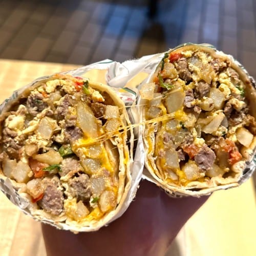 California Breakfast Burrito.