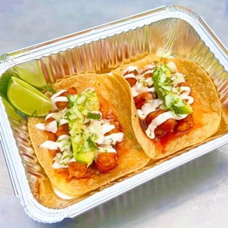 Shrimp Tacos en Salsa Morita