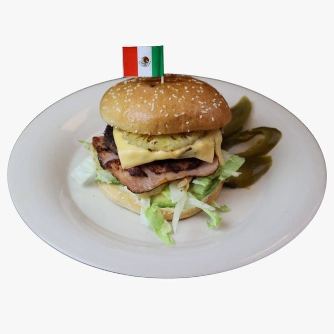 Hamburguesa Hawaiana.