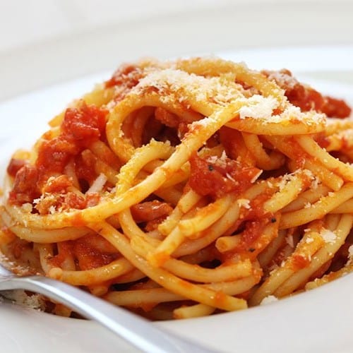 KIDS SPAGHETTI WITH MARINARA.