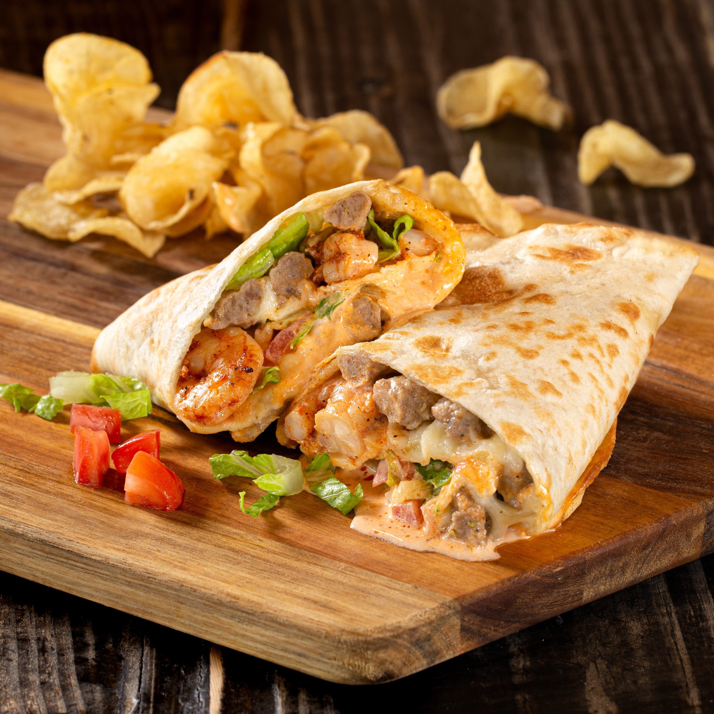 Spicy Sawgrass Shrimp Panino.