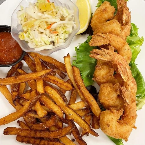 Fried Jumbo Shrimp.