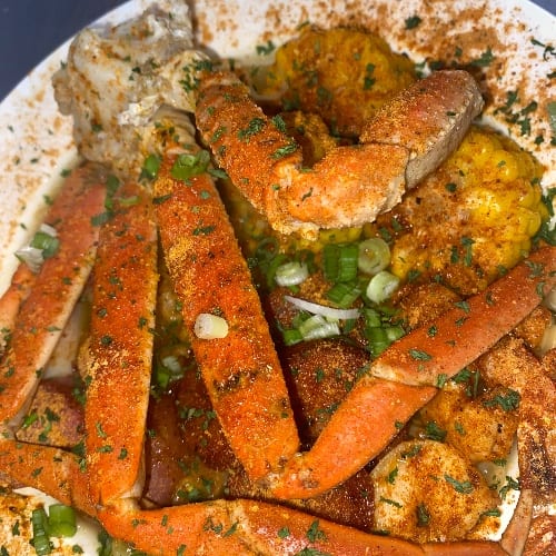 Ramen: Crab (1 Cluster) & Shrimp (10) Whole Shabang.