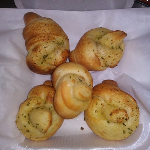 Garlic Knots with Sauce.