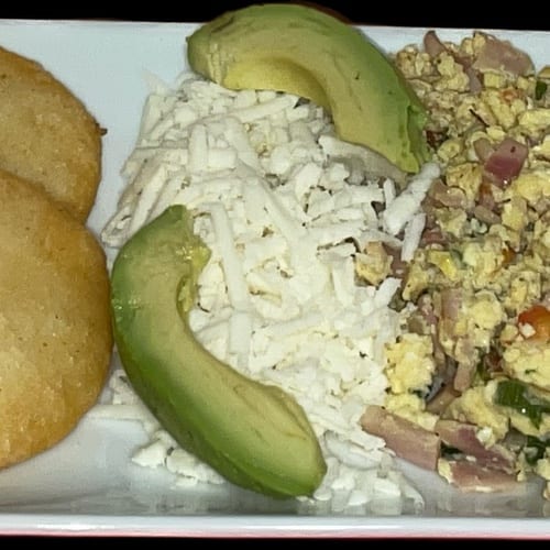 Latin Traditional Breakfast.