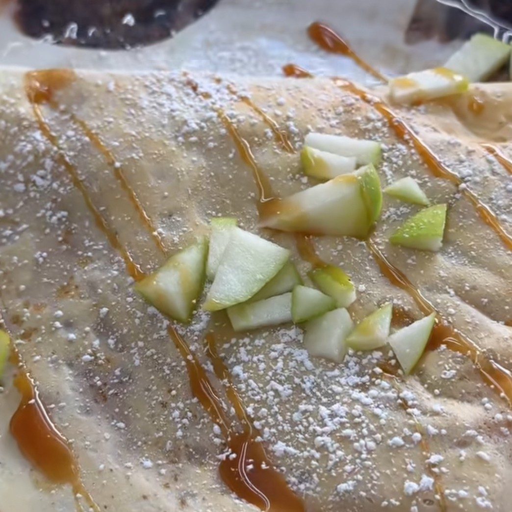 Caramel and Apple Crepes.
