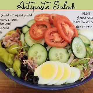 * Antipasto Salad (Large).