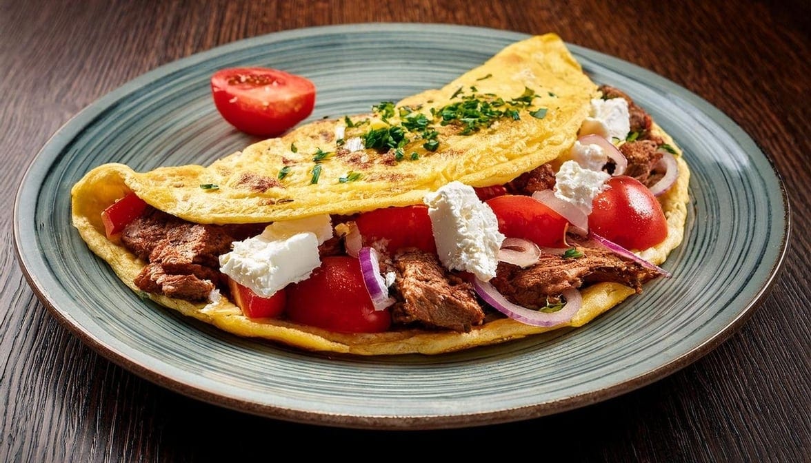 Gyro Omelette.