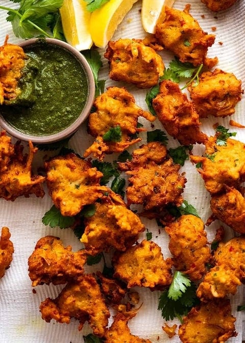 Vegetarian Pakoras.