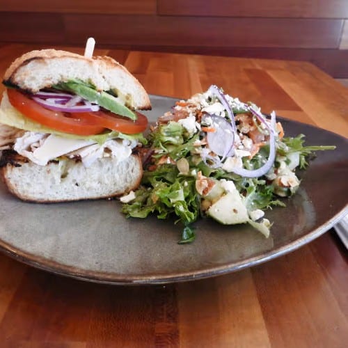 1/2 Sandwich with Salad.