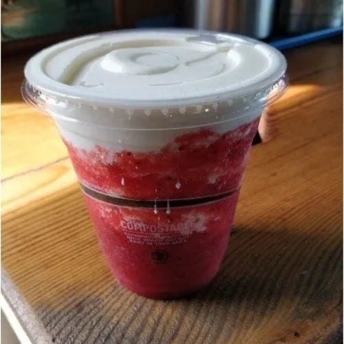 Lava Flow Milkshake.