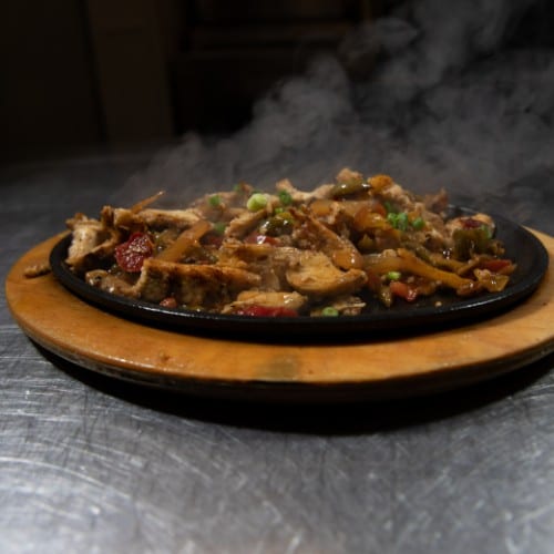 Sizzling Chicken Fajitas.