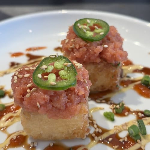 Crispy Rice Spicy Tuna.