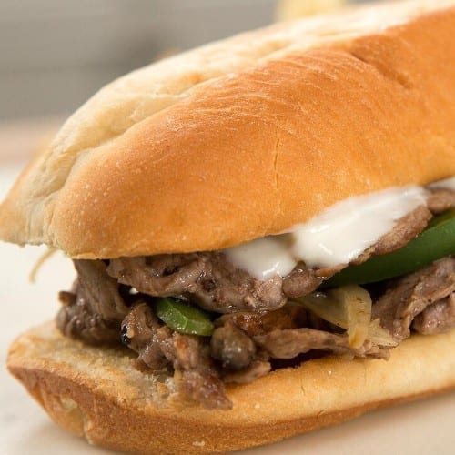 CHEESESTEAK Sandwich |  Hero Bread.